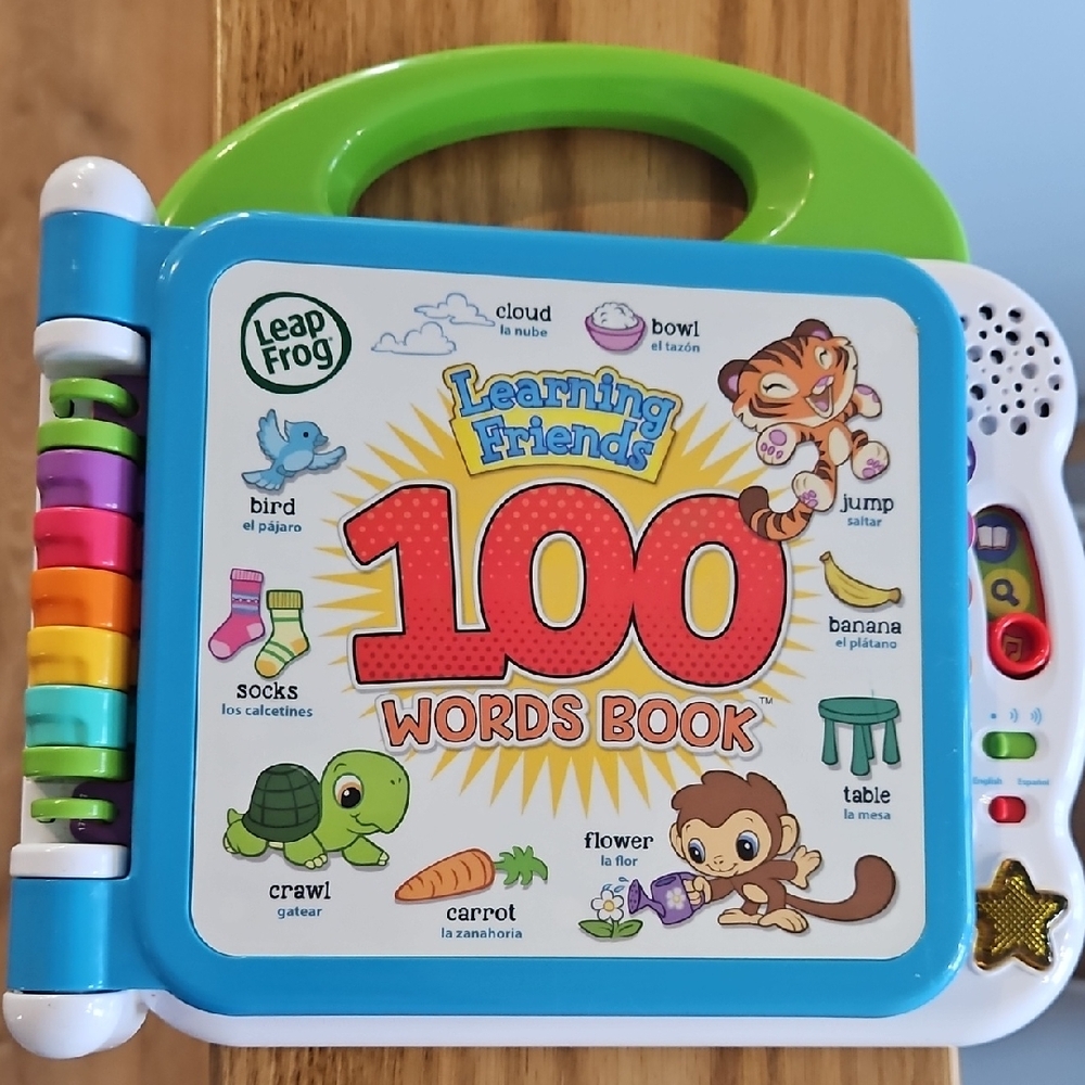 Learning Friends 100 Words Book - Green and Blue